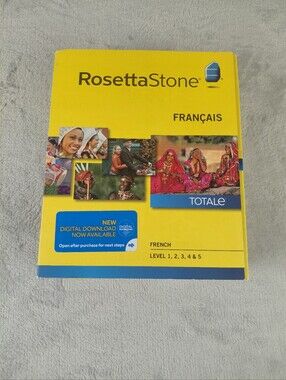 Rosetta Stone TOTALe French Levels 1 - 5, New, Sealed, Version 4